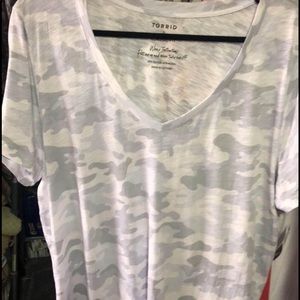 Torrid Camo T-shirt size 2
